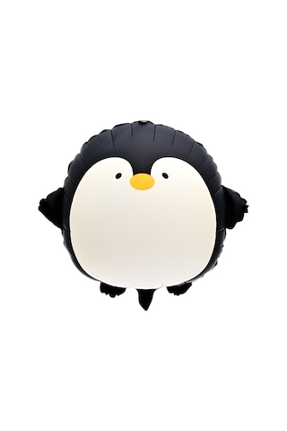 Penguen Folyo Balon 59x54 Cm Siyah Beyaz