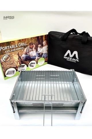 Mizan Çantalı Galvaniz Katlanır Mangal