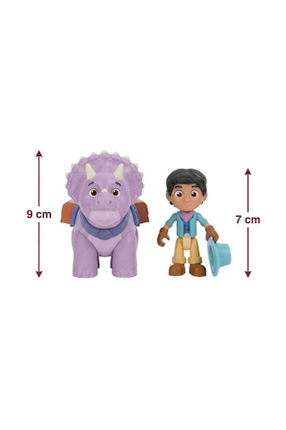 Gioc-hi Lisanslı Dino Ranch Miguel Ve Tango Triceratops Arkadaş Seti Oyuncak Figür Eğitici Oyun Seti Diğer