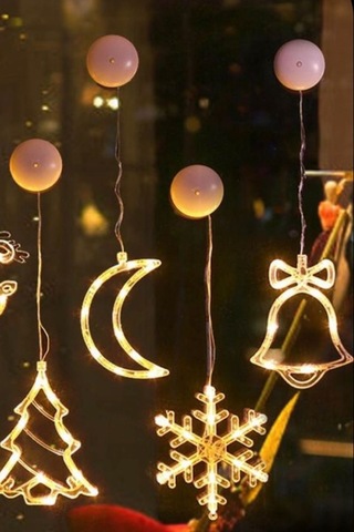 Ay Led Işıklı Vitrin,Kapı Ve Cam Süsü Gün Işığı