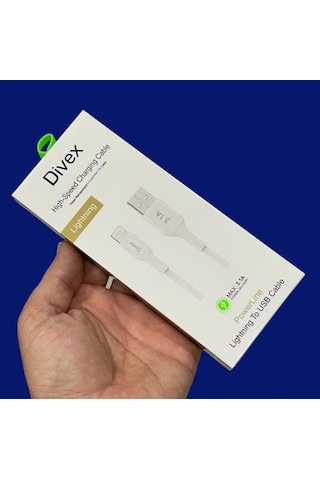 Divex 3.1a Lightning Hızlı Şarj Data Kablosu