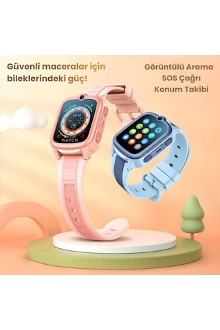 Harvox Hx Kids 4g Pro Sim Kartlı Harvox Akıllı Çocuk Saati Gps Konum Takibi Arama Konuşma 4g Destekli Siyah