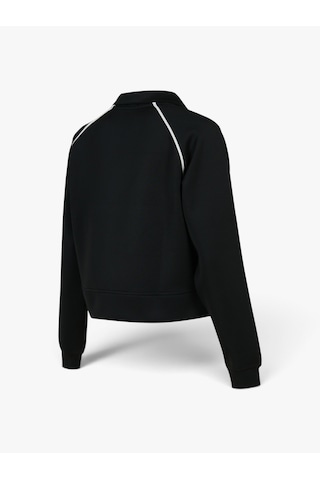 New Balance Nb Lıfestyle Women Full Zıp Kadın Siyah Sweatshirt - Wnj3626