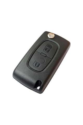 Citroen Uyumlu Berlingo C3 C4 C5 2 Tuşlu Kumanda Kabı Anahtar Kabı Pil Yataksız Logolu