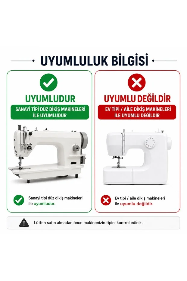 Sanayi Tipi Düz Dikiş Makinesi Kıvırma Ayağı Seti 5 Adet 2.4 / 3.2 / 4.8 / 6.4 / 8 Mm
