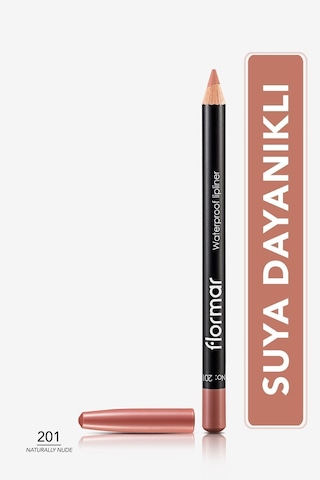 Flormar Waterproof Lipliner Sudan Etkilenmeyen Dudak Kalemi 201 Naturally Nude