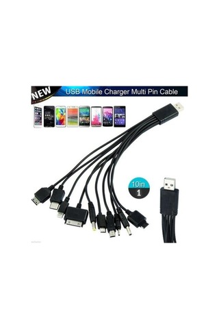 Çoklu Telefon Şarjı 10 Lu - Araç Çakmak Şarj Soketi