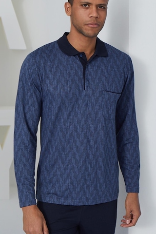 Kly Erkek Uzun Kol Polo Yaka İndigo Pijama Takımı C9t2n4o7 001