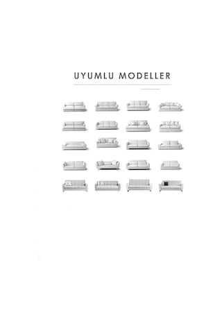 Pelüş 3 Kişilik Welsoft Kanepe Örtüsü / Lastikli Koltuk Örtüsü /çekyat Örtüsü/ Koltuk Kılıfı Gri Diğer