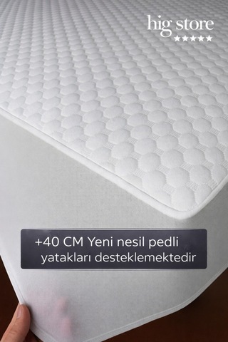 Ultra Premium Collagen Sıvı Su Geçirmez Fitted Yatak Koruyucu Alez Tek/çift/battal/yastık Boy Beyaz
