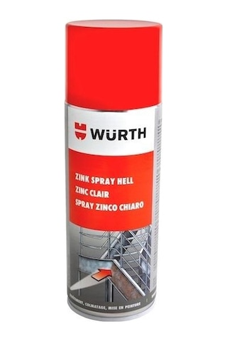 Würth Çinko Kaplama Sprey Açık Metalik 400 ML