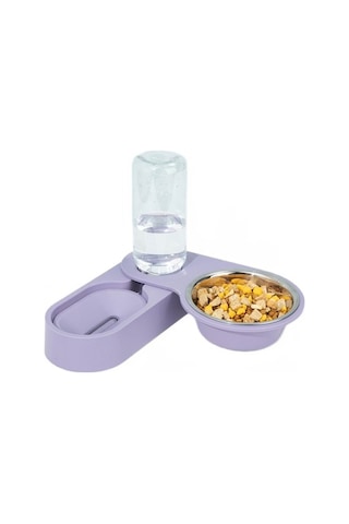 Soulader Otomatik Kedi Mama Ve Su Kabı Yükseltilmiş Ayaklı Beslenme Seti Evcil Hayvan Yemek Kabı Suluk Aksesuarları