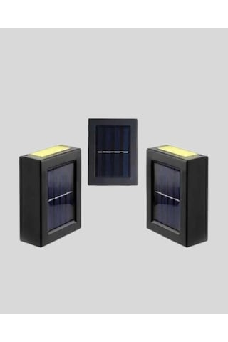 6 Led Güneş Enerjili Sensörlü Lamba - Akıllı Işık Sensörlü Enerji Tasarruflu Bahçe Aydınlatma Renkli