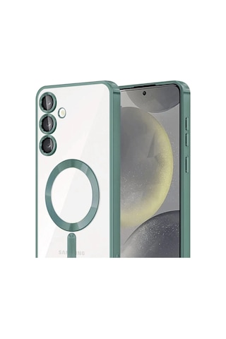 Samsung Uyumlu - Galaxy A35 5g Kross Magneticsafe Kapak - Koyu Yeşil