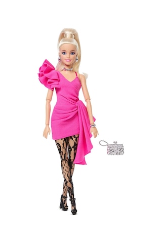 Jjn73 Barbie Deluxe Style - Pembe Parlak Elbise