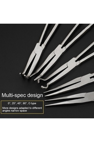 Fastbuy 11 İnç 90 Bükme İğne Burunlu Pense, Multifonksiyonel El Aleti, Kullanışlı Demir İşçiliği Aleti