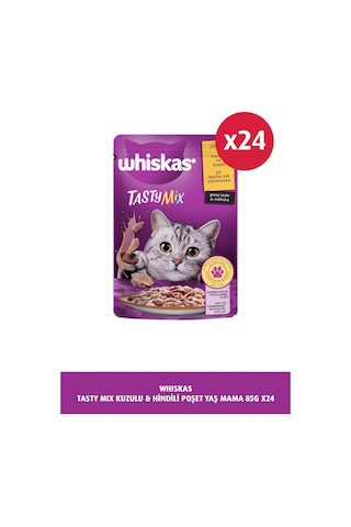 Whiskas Tasty Mix Kuzu&hindi Kedi Maması 85 Gr 24x