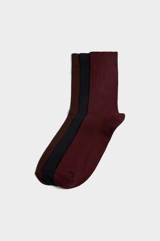 Defacto Erkek 3lü Uzun Çorap H1024axnsbr2 Bordo-br2