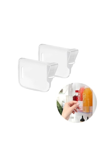 Microcase Sert Plastik Buzdolabı Bölüm Düzenleyici Ayracı Buzdolabı Organizatörü-al5272 2 Adet Beyaz