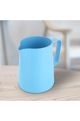 Suntek Kahve Kupası Taşınabilir 600ml Süt Köpüğü Mavi