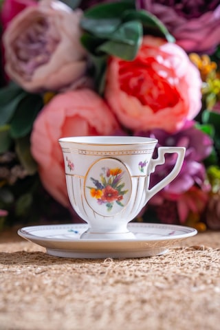 Acar Shırley 6 Kişilik Porselen Kahve Fincanı Takımı - 90 Ml renkli