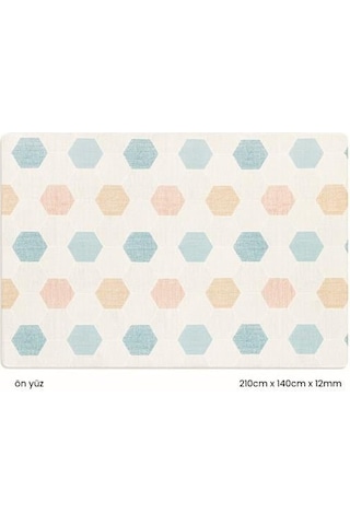 Unigo Pastel Honeycomb Medium Oyun Matı ve Halısı
