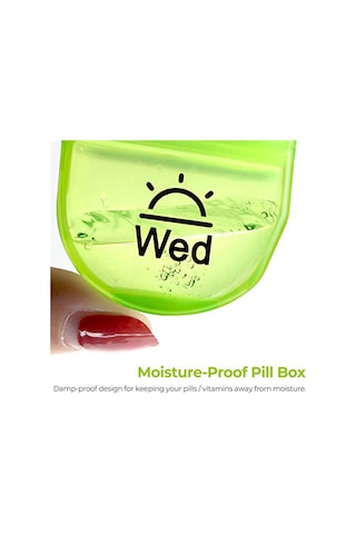 Anjiexun Haftalık Hap Düzenleyici, Günde 2 Kez Hap Kutusu, 7 Günlük Cep Kutusu Diğer