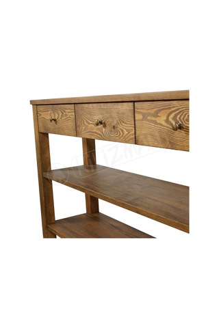 Ortoklaz Masif Ahşap Üç Çekmeceli Dresuar Ahşap