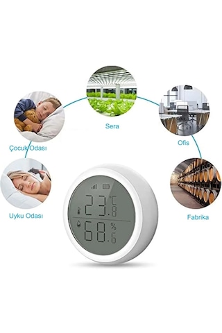 Yenilzd Zigbee Tuya Akıllı Yaşam Uygulaması Sıcaklık Nem Sensörü