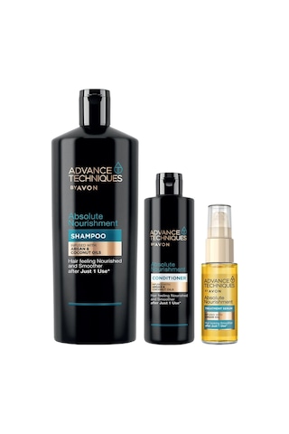 Avon Advance Techniques Argan Yağı İçeren Şampuan 700 ML + Saç Kremi 250 ML + Saç Serum 30 ML