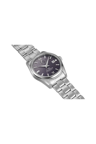 Orient Star Re-au0112v00b Kurmalı Otomatik Çelik Gri Mor Kadran Safir Cam 10 Atm 39 Mm Erkek Kol Saati