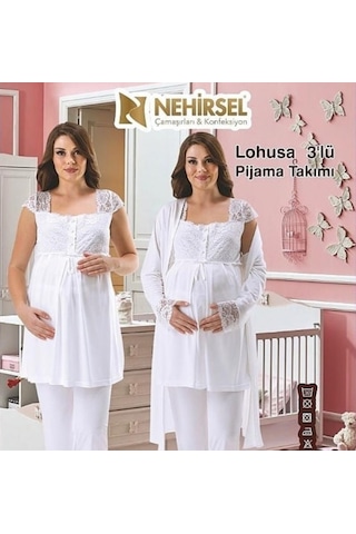 Nehir 2096 Hamile Lohusa 2020 Yeni Sezon Sade Ve Şık 3 Lü Lohusa