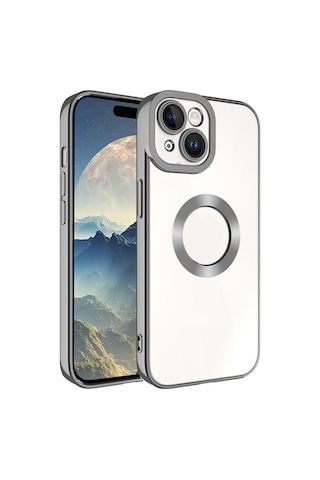 Apple İphone 15 Uyumlu Logo Gösteren Kamera Korumalı Renkli Tasarım Kılıf
