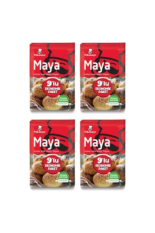 Pakmaya Instant Maya 9'lu 90 Gr X 4 Adet