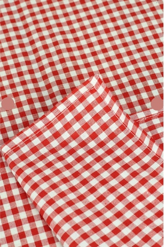 2'li Paket Küçük Kare Desen Pötikareli Masa Örtüsü, Sofra Bezi, Piknik Örtüsü 170 X 170 Cm Kırmızı