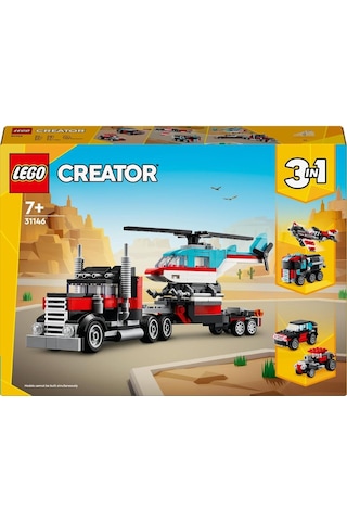 LEGO® Creator 31146 Helikopterli Açık Kasa Kamyon 270 Parça
