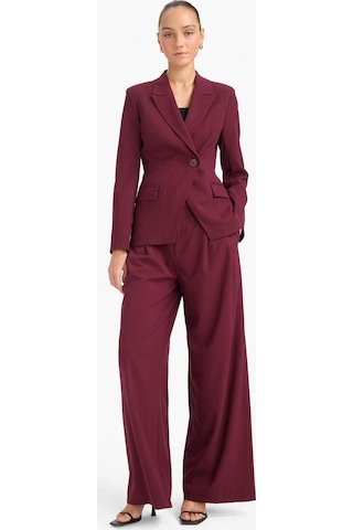Defacto Fitted Düğmeli Blazer Ceket F7441ax25aubr34 Bordo