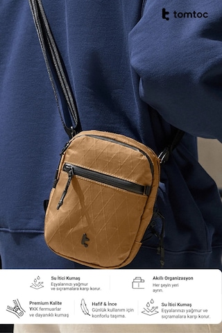 Tomtoc Aviator X-pac Serisi T37 1.3l Kahverengi El Ve Omuz Çantası - T37s1y1