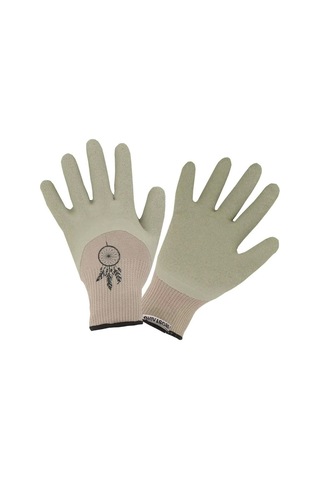 Rostaıng Boho Eldiven Bahçe Eldiveni Bej , Boz Kahverengi