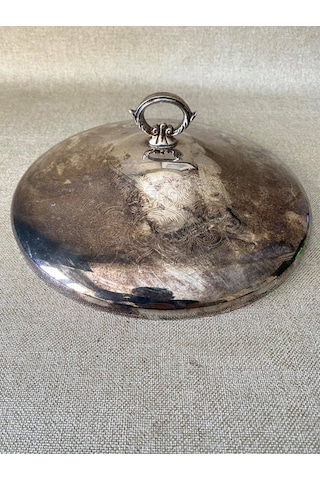 Gümüş Kaplama Desenlı Tencere Kapağı 24Cm