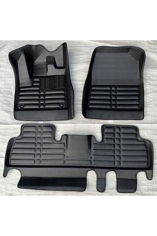 Volkswagen Transporter T5 Sadece Ön Taraf 2004-2015 5d Havuzlu Karbon Dizayn Paspas Seti
