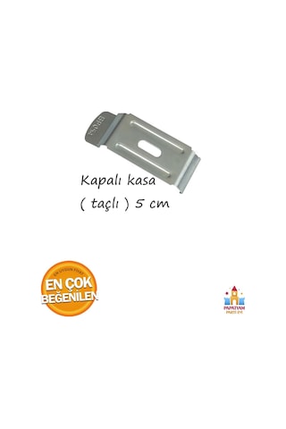 Stor Zebra Perde Metal Ayak Tavana Duvara Montaj Aparatı Kapalı Kasa 5 Cm Metal Portray 10 Adet Gri