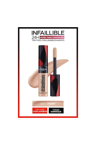 L'Oreal Paris Infaillible Tüm Yüze Uygulanabilir Kapatıcı 322 Ivory