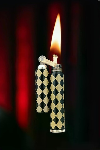 Caka Lighter Piramit Desen Benzinli Çakmak - Ckl-004