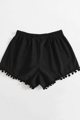 Angelsin Ponponlu Şık Deniz Şortu 001