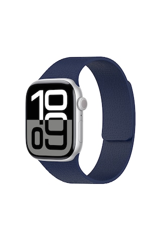 Apple Uyumlu Watch 10 42mm Zore Krd-136 Kabartma Desenli Silikon Kordon