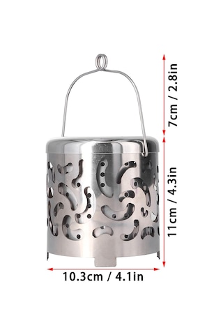 Mini Çadır Isıtıcı, Çadır Isıtma Kapağı Kamp Isıtıcı Soba Paslanmaz Çelik, Yatak İçin Açık Havada Saplı, Yürüyüş İçin Piknik İçin Altın