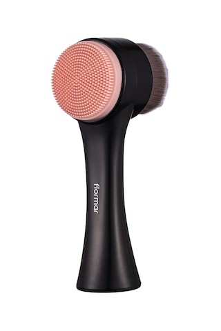 Flormar Ergonomik Saplı İkili Yüz Temizleme Fırçası - Face Cleansing Brush - 024 - 8690604597895