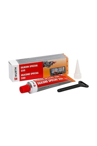 Würth Sıvı Conta Silikon Siyah 250 Dereceye Kadar Dayanıklı 70 Ml