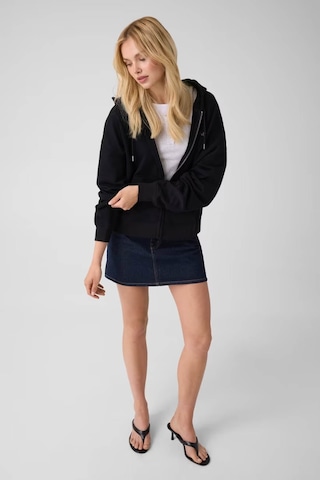 Guess Stras Taşlı Fermuarlı Siyah Kadın Sweatshirt W6yq10k3872